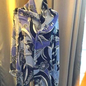 Challis Paisley Print 70”x30” Scarf/Shawl NWT